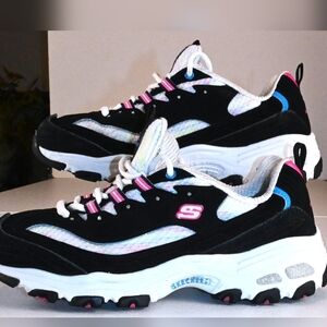 Sketchers D'Lites Sweet Moments, AirCool SN149788 Size 7 Sneakers Retro Inspired